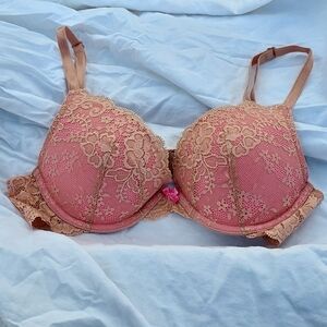 Victoria's Secret Women's Dream Angel's Push-up Nude Lace Bra